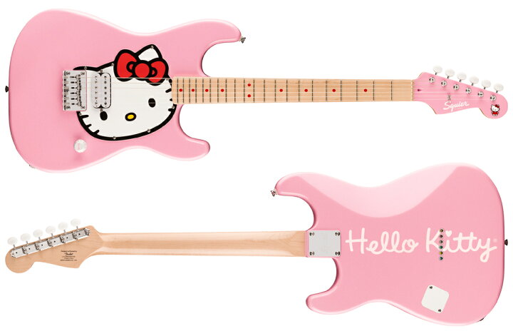 楽天市場】Squier / Limited Hello Kitty Pink Stratocaster w/Hello 