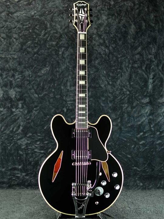 楽天市場】EpiphoneShinichi Ubukata ES-355 Ver. 2 -Ebony-《生形真一 