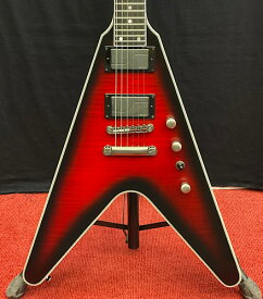 Epiphone Dave Mustaine Prophecy Flying V Figured -Aged Dark Red Burst-【#220101521921】【3.21kg】 新品[エピフォン][Dave Mustaine,デイブ・ムステイン][Flying V,フライングV][レッド,赤][Electric Guitar,エレキギター]
