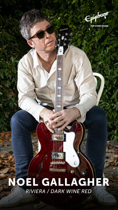 楽天市場】【ハードケース付!!】Epiphone Noel Gallagher Riviera 