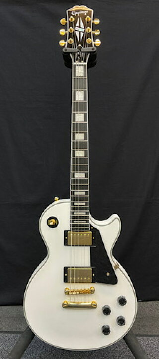 楽天市場 4 05kg Epiphone Les Paul Custom Alpine White 新品 ホワイト エピフォン 白 レスポールカスタム エレキギター Electric Guitar ギタープラネット