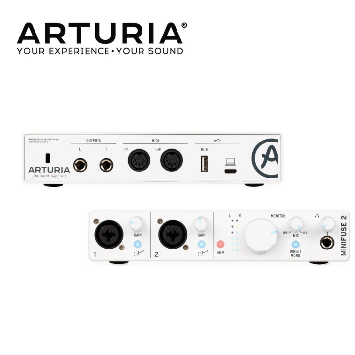 楽天市場】ARTURIA MINIFUSE 2 WH 新品 オーディオインターフェイス 