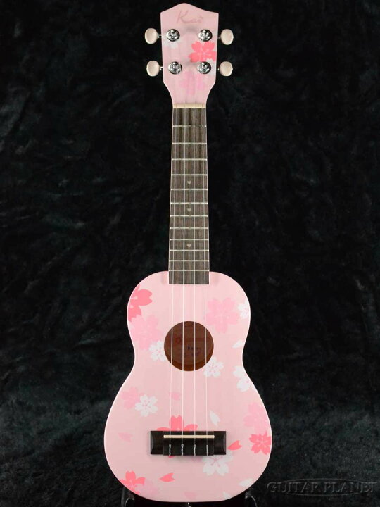 楽天市場 Kai Ukulele Ks Sg 新品 ソプラノウクレレ カイウクレレ Solid Spruce スプルース単板 Pink ピンク 桜 Soprano Ukulele ギタープラネット