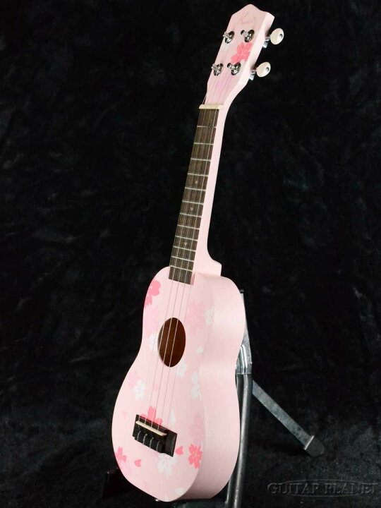 楽天市場 Kai Ukulele Ks Sg 新品 ソプラノウクレレ カイウクレレ Solid Spruce スプルース単板 Pink ピンク 桜 Soprano Ukulele ギタープラネット