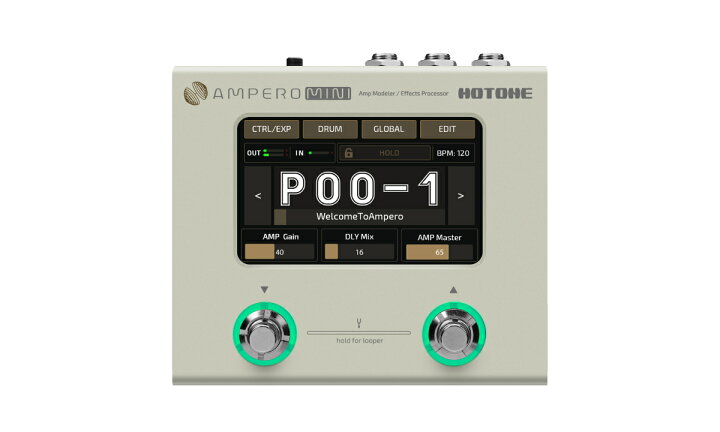楽天市場】HOTONE AMPERO Mini 新品 アンプモデラー＆エフェクター 