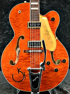 yzGretsch G6120TGQM-56 Limited Edition Quilt Classic Hollow Body-Roundup Orange Stain Lacquer - Vi[Ob`][IW][zE/Z~zE][tAR][Electric Guitar,GLM^[]