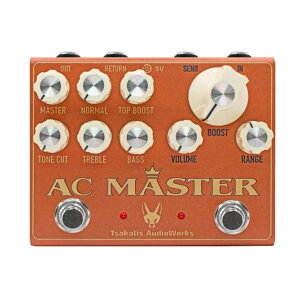 Tsakalis AudioWorks / AC MASTER �V�i �I�[�o�[�h���C�u/�u�[�X�^�[[Overdrive,Booster][Effector,�G�t�F�N�^�[]