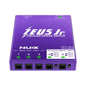 NUX ZEUS Jr. -Isolated Power Supply- Vi[j[GbNX][tAC\[g][p[TvC][Effector,GtFN^[][9V,12V,18V]