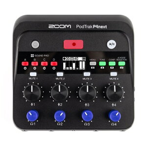 ZOOM PodTrak P4next �V�i�|�b�h�L���X�g���R�[�_�[/�n���f�B���R�[�_�[ [�Y�[��][�p�b�h�g���b�N][�l�N�X�g][Interface,�C���^�[�t�F�[�X]
