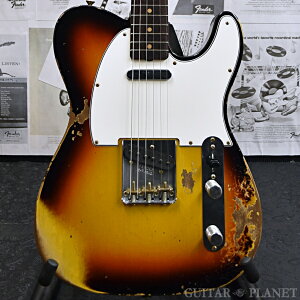 ~Custom Collection~ 1961 Telecaster Heavy Relic -Faded/Aged Bleached 3 Color Sunburst- �V�i[�t�F���_�[][�J�X�^���V���b�v][�e���L���X�^�[][�T���o�[�X�g][Electric Guitar,�G���L�M�^�[]