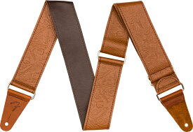 Fender Tooled Leather Strap 2 -Brown- ギター/ベースストラップ[フェンダー][Electric Guitar,Electric Bass]