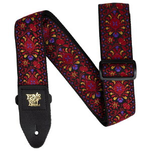 ERNIE BALL Jacquard Straps #P05369 Crimson Royal Bloom Vi M^[Xgbv[A[j[{[][WJ[hD][Guitar Strap][M^[/x[Xp]