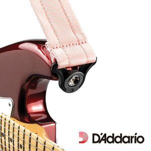 Planet Waves by D'Addario Auto Lock Guitar Strap -Rose- M^[Xgbv[__I][[Y,Pink,sN][Guitar,Bass][50BAL06]