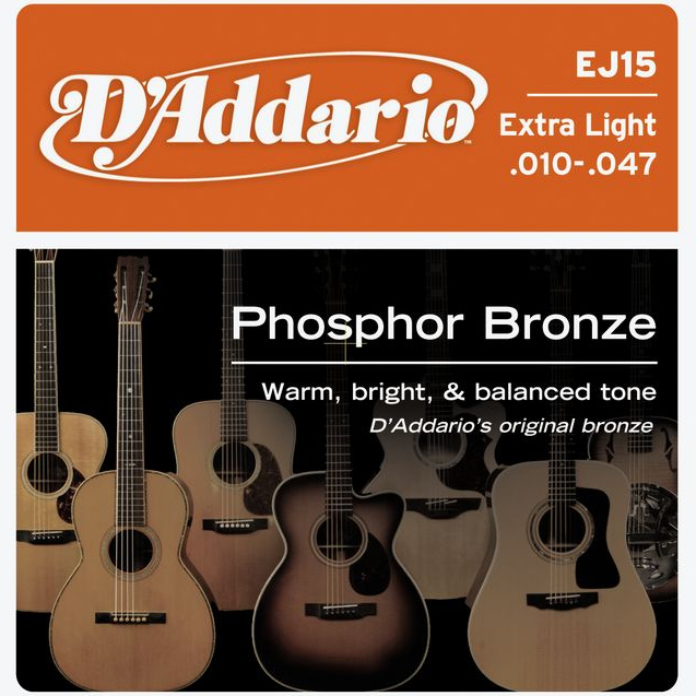 週末限定タイムセール》 新品 D'Addario ダダリオ アコースティックギター弦 EJ15