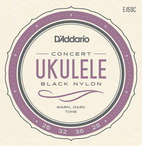 D'Addario EJ53C Black Nylon nCA/RT[gENZbg[__I][J-53][ubNiC][Concert Ukulele][String]