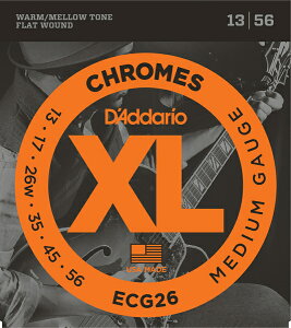 D'Addario 13-56 ECG26 Chromes Medium Vi[__I][ECG-26][~fBA][Chromes Flat Wound,N[tbgEh][GLM^[,string]
