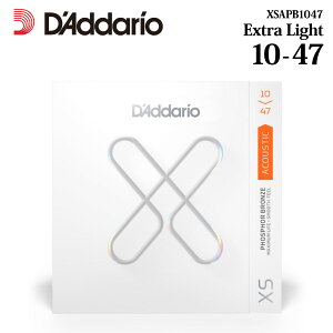 y12ZbgzD'Addario 10-47 XS Series Phosphor Bronze Extra Light XSAPB1047[__I][R[eBO][tHXt@[uY,GNXgCg][6][AR[XeBbNM^[,Acoustic Guitar String]