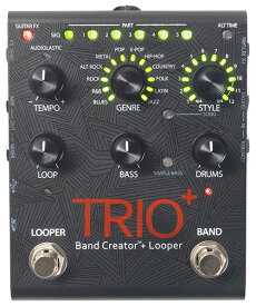 【純正アダプター付属】Digitech TRIO+ 新品 Band Creator + Looper[デジテック][トリオプラス][ルーパー機能搭載][Effector,エフェクター][動画]