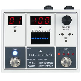 Free The Tone PROGRAMMABLE ANALOG 10 BAND EQ PA-1QA 新品 アコースティック用デジタルイコライザー[フリーザトーン][プログラム][Equalizer][Effector,エフェクター]