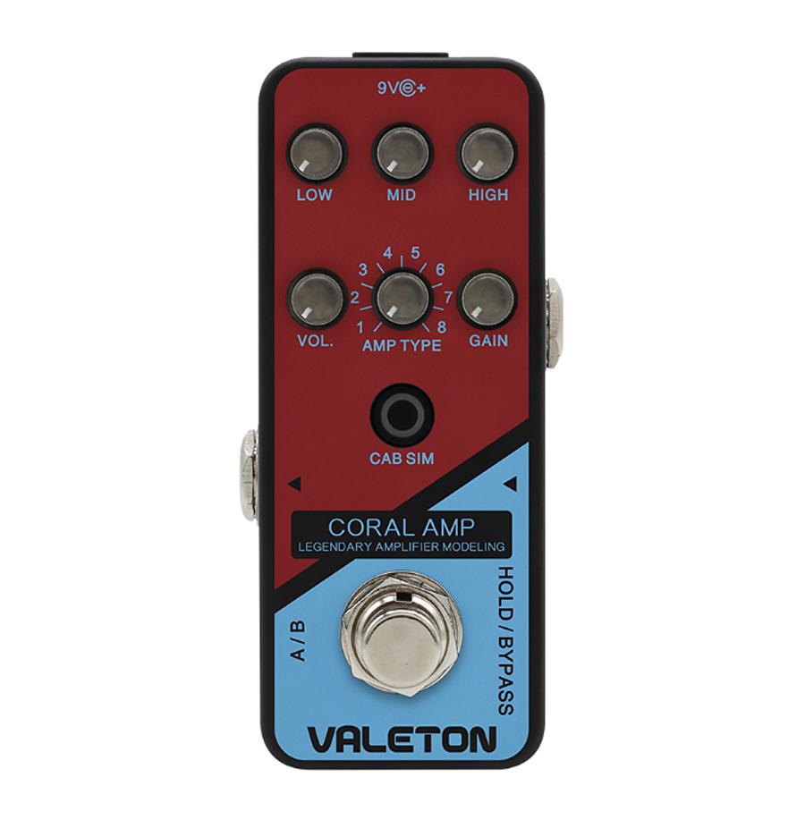 VALETON CORAL AMP 新品 アンプシミュレーター Effector 予約販売 ランキングTOP5 Amp Simulator ヴェイルトン エフェクター