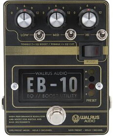 WALRUS AUDIO EB-10 WAL EB10 #B Matte Black 新品 プリアンプ、イコライザー、ブースター[ウォルラスオーディオ][EB10][Effector,エフェクター]