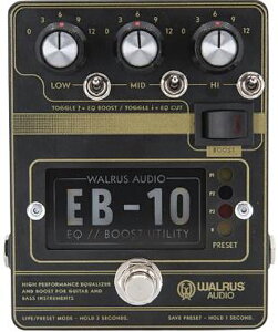 WALRUS AUDIO EB-10 WAL EB10 #B Matte Black �V�i �v���A���v�A�C�R���C�U�[�A�u�[�X�^�[[�E�H�����X�I�[�f�B�I][EB10][Effector,�G�t�F�N�^�[]