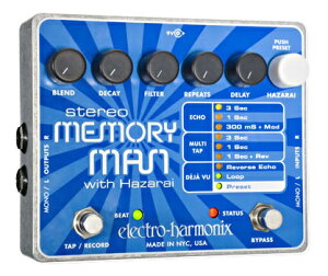 �y���K�i�zelectro-harmonix Stereo Memory Man with Hazarai �V�i �f�B���C/�G�R�[[�G���N�g���n�[���j�N�X][�X�e���I�������[�}��][�n�U���C][Delay,Echo][Effector,�G�t�F�N�^�[]