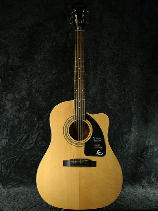 楽天市場】Epiphone AJ-100CE NAT 新品 ナチュラル[エピフォン 