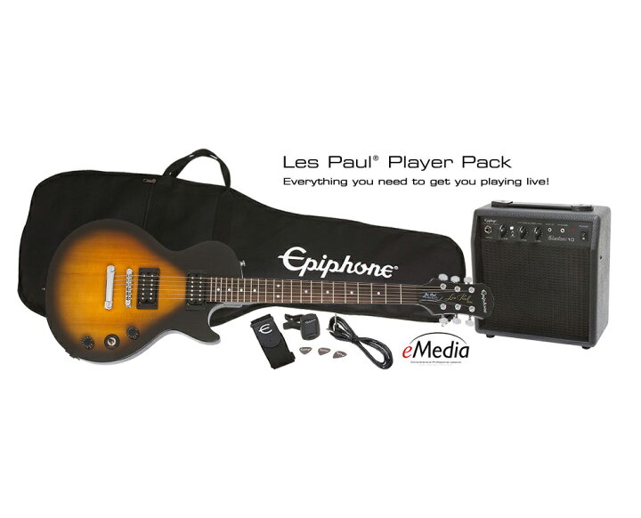 楽天市場】【お得な入門セット付!!】Epiphone Player Pack / Les Paul 