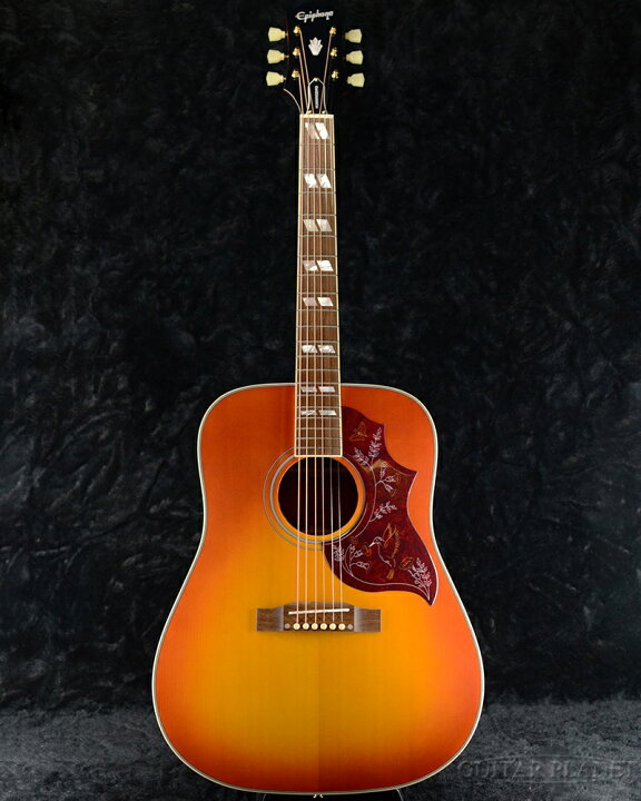 楽天市場】Epiphone Hummingbird All Solid Wood Aged Cherry Sunburst 