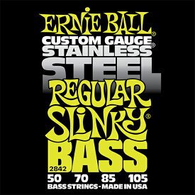 ERNIE BALL 50-105 #2842 Stainless Regular Slinky Bass 新品[アーニーボール][Steel,ステンレススチール][ベース弦,String]