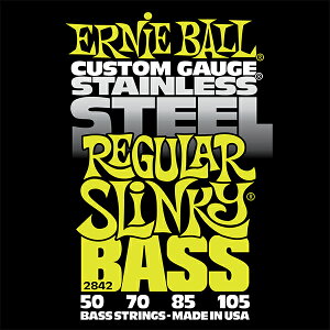 ERNIE BALL 50-105 #2842 Stainless Regular Slinky Bass �V�i[�A�[�j�[�{�[��][Steel,�X�e�����X�X�`�[��][�x�[�X��,String]