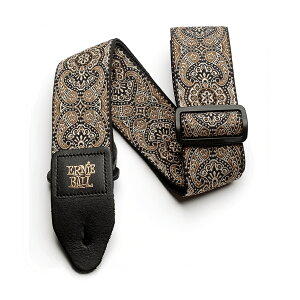 ERNIE BALL Jacquard Straps #P04163 Gold & Black Paisley M^[Xgbv[A[j[{[][WJ[hD][Guitar Strap][M^[/x[Xp]