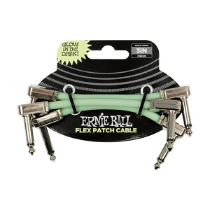 �y3�{�Z�b�g�zErnie Ball / Flex Patch Cable 3in - Glow in Dark - 3 Pack�s7.6cm�t�V�i[�A�[�j�[�{�[��][�p�b�`�P�[�u��][3�C���`][EB 6474 FLEX PATCH CBL 3 GD 3P]