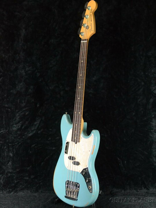 楽天市場】Fender Mexico JMJ Road Worn Mustang Bass -Faded Daphne 