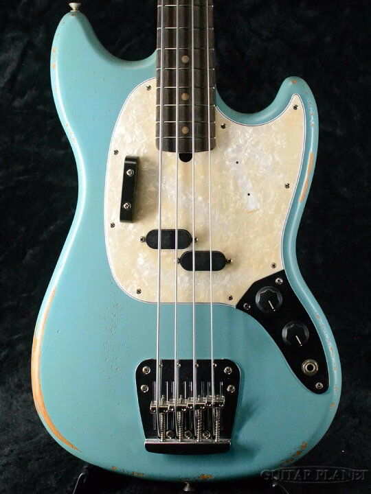 楽天市場】Fender Mexico JMJ Road Worn Mustang Bass -Faded Daphne 