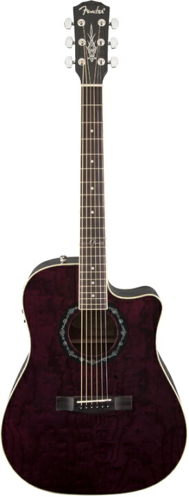 楽天市場】Fender T-Bucket 300CE Quilt Ash 新品 Trans Violet 