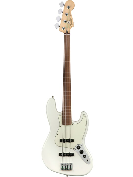 楽天市場】Fender Player Jazz Bass Fretless -Polar White / Pau 