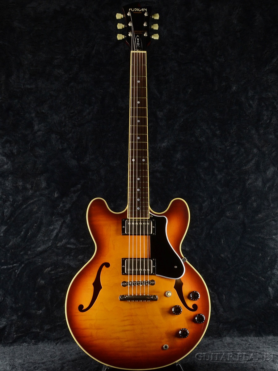 中古 FUJIGEN MSA-HP -AS Antique Sunburst - 限定モデル Guitar フジゲン 2011年製 セミアコ サンバースト ギター 実物