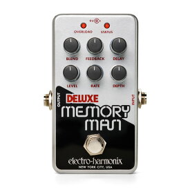 electro-harmonix Nano Deluxe Memory Man新品 アナログディレイ/コーラス/ビブラート[エレクトロハーモニクス][ナノデラックスメモリーマン][Analog Delay,Chorus,Vibrato][Effector,エフェクター]