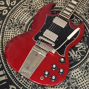 Gibson Custom Shop ~Murphy Lab~ 1964 SG Standard Reissue Batwing Guard Maestro Vibrola Sparkling Burgundy Light Aged�y#505694�z�y3.64kg�z�y�����摜�z[�M�u�\��][�X�^���_�[�h][SG]