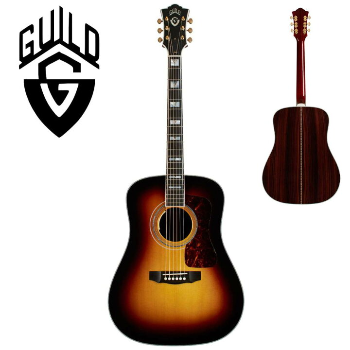 楽天市場】Guild USA D-55E -ANTIQUE BURST- / 新品[ギルド][Sunburst 