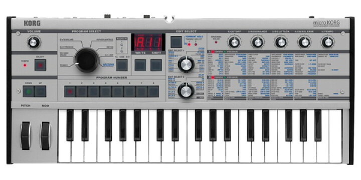 楽天市場】【数量限定カラー】KORG microKORG PT 新品 37鍵盤[マイクロ 