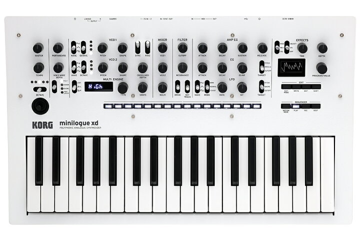 楽天市場】KORG minilogue xd PW 新品 アナログシンセサイザー[コルグ 