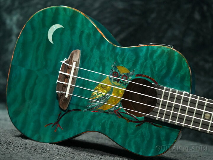 楽天市場】Luna Guitars Uke Owl Quilt Top Concert w/ Preamp 新品 