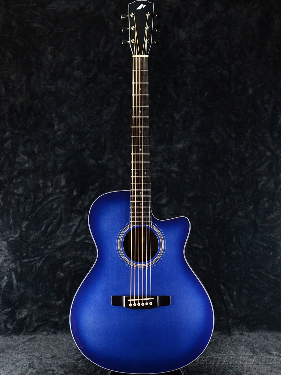 Guitar Planet Custom Morris Handmade Premium Series R-GPC Blue 最新アイテム Burst w 通販 青 L.R.Baggs アコースティックギター ブルー Element 国産 日本製 Acoustic エレアコ アコギ モーリス