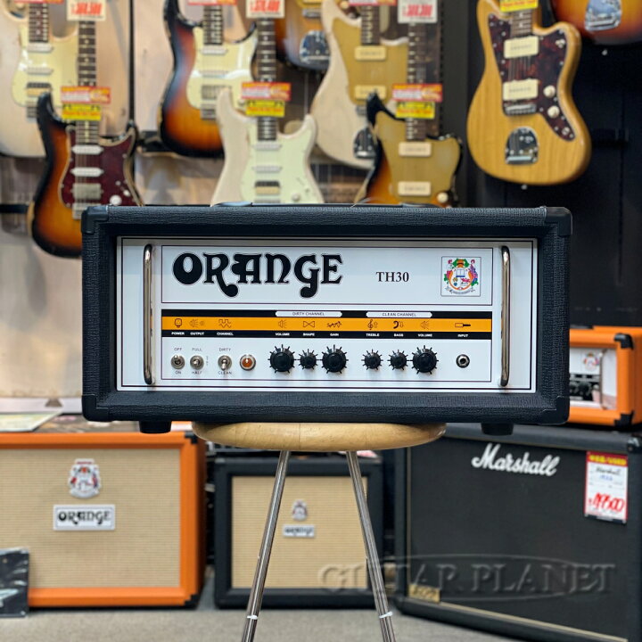 楽天市場】【30W】Orange TH30 Head Black 新品 フルチューブアンプ 