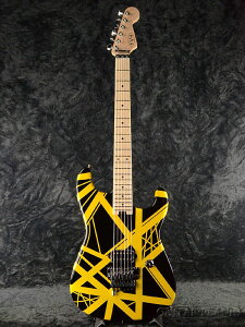 EVH Striped Series Black with Yellow Stripes Vi[Gh[h@wC][XgCv][ubN,CG[,,][Stratocaster,XggLX^[^Cv][GLM^[,Electric Guitar]