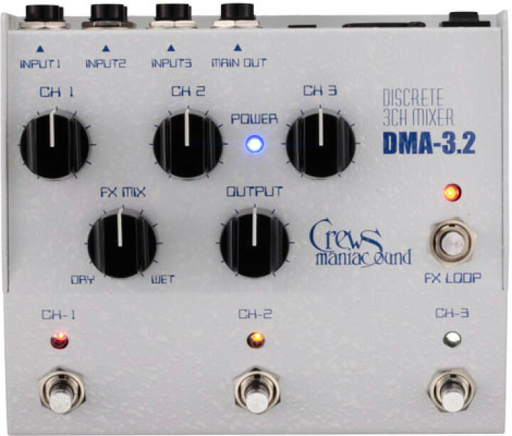 楽天市場】Crews Maniac Sound DMA-3.2 新品 3ch フットミキサー 