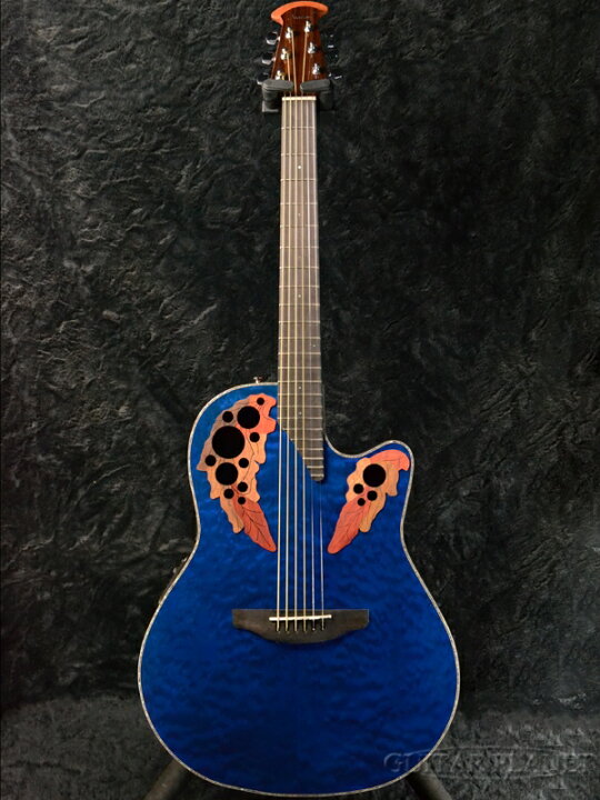 楽天市場】Ovation Celebrity Elite Plus CE44P-8TQ -Transparent Blue 